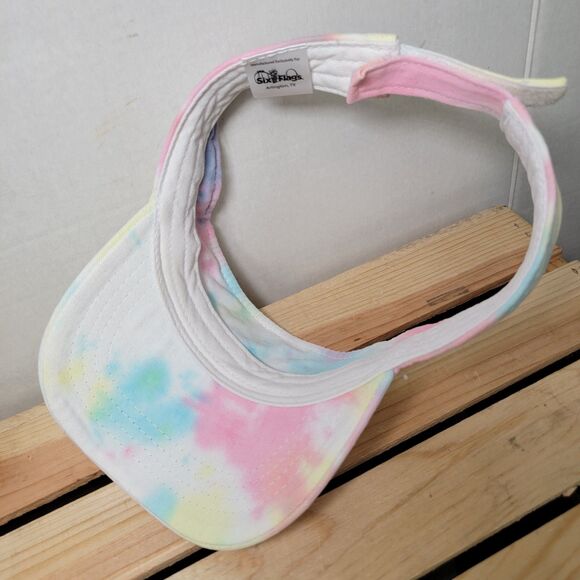 Six Flags Fiesta Texas Pastel Tie Dye Adjustable Visor - Picture 6 of 8
